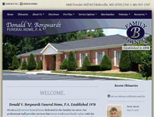 Tablet Screenshot of borgwardtfuneralhome.com